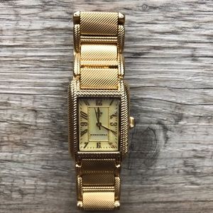 Judith Ripka Gold tank watch